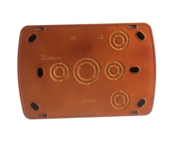 Двойная розетка Lezard DEMET без заземления, закрытый корпус, махагон 711-0500-128 – изображение 3