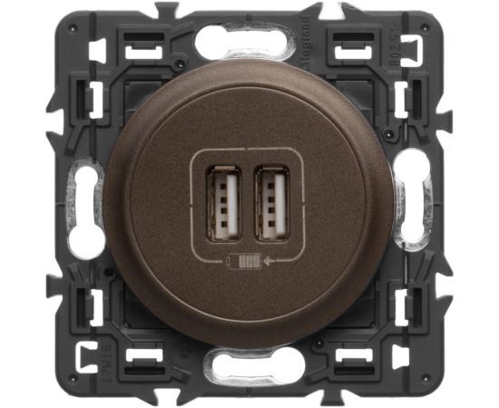 Механизм двойной USB розетки Legrand Celiane 067462 – изображение 3