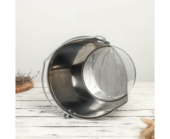 Подойник СИМАЛЕНД 9 л, нержавеющая сталь 2908809 – изображение 3