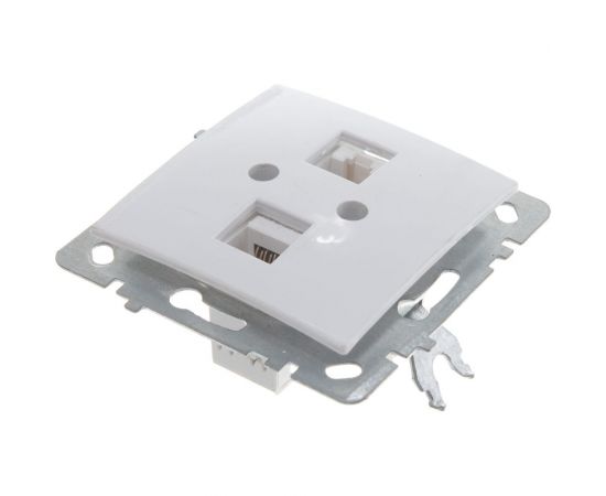 Компьютерная розетка Nilson 2-местн. СУ RJ45 CAT6 , TOURAN-ALEGRA-THOR, белый 24110446 – изображение 3
