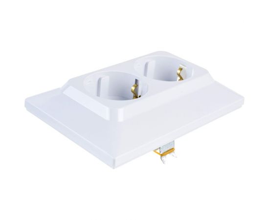 Розетка NE-AD 2-гнезда с заземлением, керамика, 16А, 250В, Aras, Белый, 93-110-85-P – изображение 3