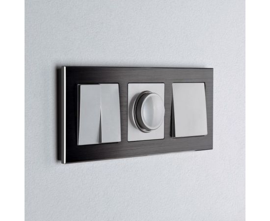 Выключатель WERKEL W1112006 одноклавишный проходной серебряный a051526 – изображение 3