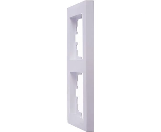 2-ая вертикальная рамка Lezard VESNA без вставки, белая 742-0200-152 – изображение 3
