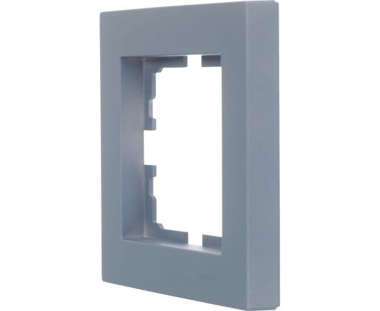 1-ая горизонтальная рамка Lezard VESNA без вставки, графит 742-3400-146 – изображение 3