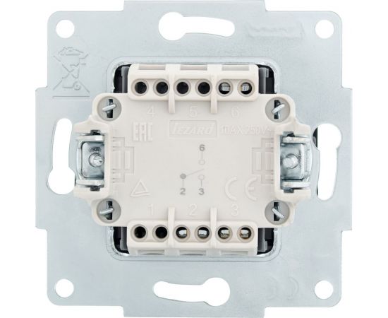 Проходной выключатель Lezard VESNA чёрный бархат 742-4288-105 – изображение 3