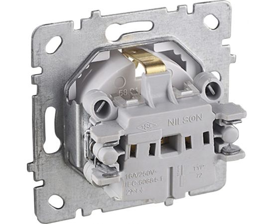 Механизм розетки NILSON 1СП з/к антрацит Touran/Alegra metallic 24160417 – изображение 3