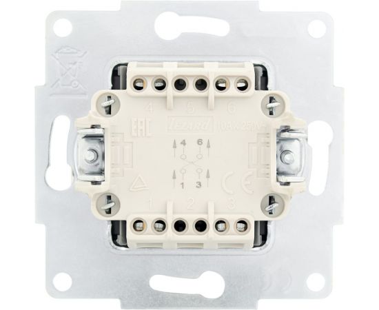 промежуточный выключатель Lezard VESNA жемчужно-белый перламутр 742-3088-107 – изображение 3