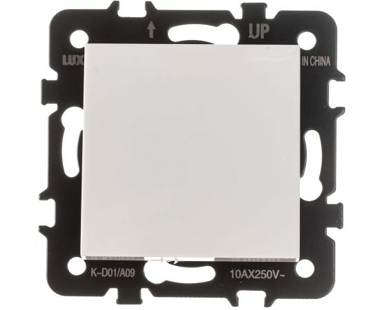 Выключатель Luxar Art с/у 1 клавиша, слоновая кость, без рамки, 250В 10А 4606400620457 – изображение 4