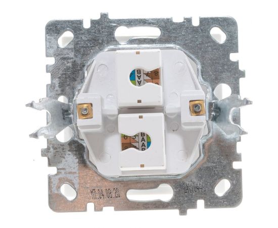 Компьютерная розетка Nilson 2-местн. СУ RJ45 CAT6 , TOURAN-ALEGRA-THOR, белый 24110446 – изображение 4