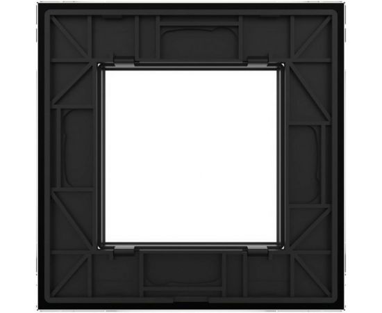 Рамка для розетки LIVOLO 1 пост, цвет черный, стекло BB-C7-SR-12 – изображение 4