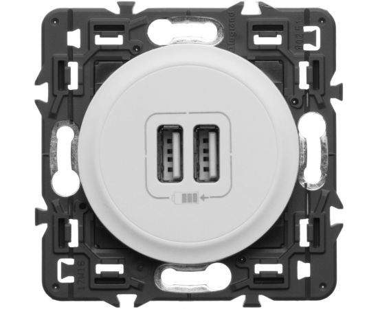 Механизм двойной USB розетки Legrand Celiane 067462 – изображение 4
