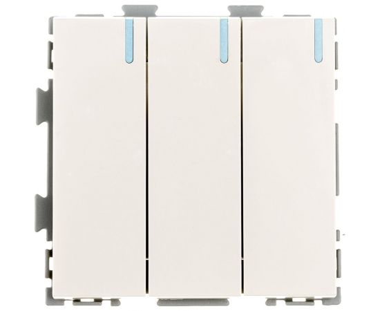 Трехклавишный проходной переключатель CGSS, бежевый Практика PL-W103-PBGG – изображение 4