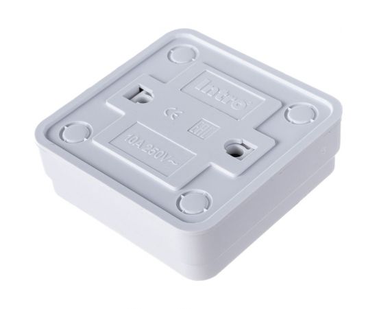 Одноклавишный выключатель Intro Quadro 2-101-01 10А-250В, IP20, открытая установка, белый, Б0053733 – изображение 4