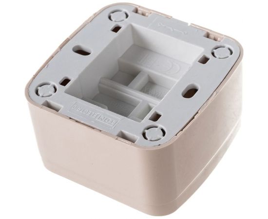 1-клавишный выключатель TDM открытой установки IP20 10А, слоновая кость ""Дача"" Народная SQ1824-0014 – изображение 4