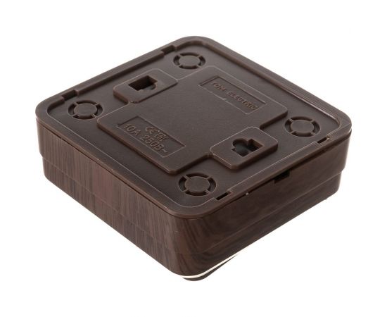 Одноклавишный выключатель TDM открытой установки 10А бук Ладога SQ1801-0027 – изображение 4