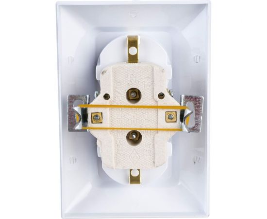 Розетка NE-AD 2-гнезда с заземлением, керамика, 16А, 250В, Aras, Белый, 93-110-85-P – изображение 4