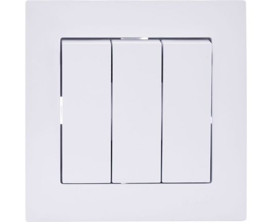 Тройной выключатель Lezard VESNA белый 742-0288-109 – изображение 4