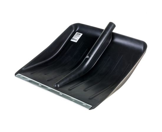 Пластмассовая снеговая лопата c оцинкованной планкой Gigant №1 428x480 мм GDEV-01 – изображение 4