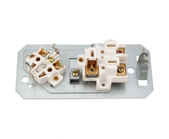 Двойная розетка REXANT РШ-Евро для электроплит 32А+силовая 16А, 250 В, 2Р+РЕ открытой установки белая 11-8982 – изображение 4