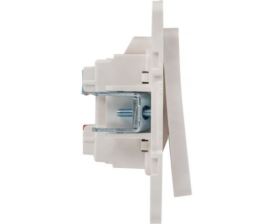 Механизм проходного выключателя EKF Стокгольм 2-клавишного, 10А белый PROxima EYV10-027-10 – изображение 4