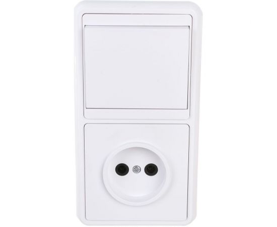 Комбинированный блок TDM БКВР 1-клавишный выключатель + розетка 2П с з/ш SQ1813-0004 – изображение 4