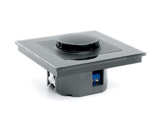 Диммирующий выключатель STEKKER 250В, 500W, серия Катрин, со стеклянной рамкой, черный 39508 – изображение 5