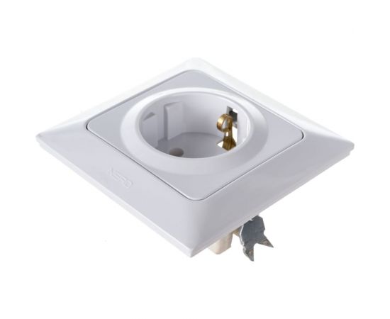 Розетка NE-AD с/з, керамика, 16А, 250В, Aras, Белый, 1/12/120, 93-110-08-P – изображение 5