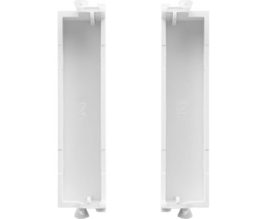 Комплект модульных заглушек DKC Avanti белое облако, 0,5 модуля, 2 штуки 4400995 – изображение 5