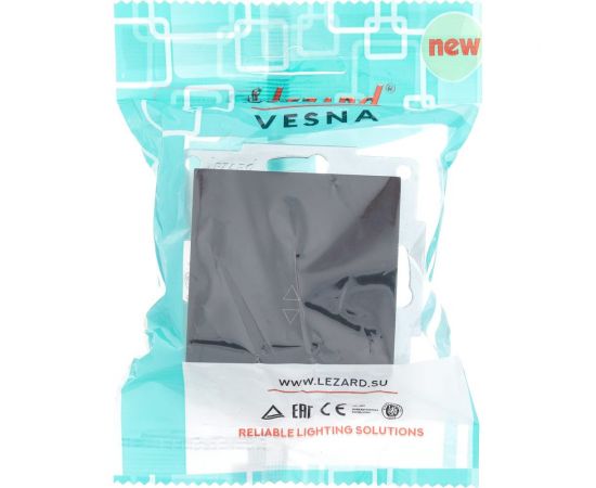 Проходной выключатель Lezard VESNA чёрный бархат 742-4288-105 – изображение 5