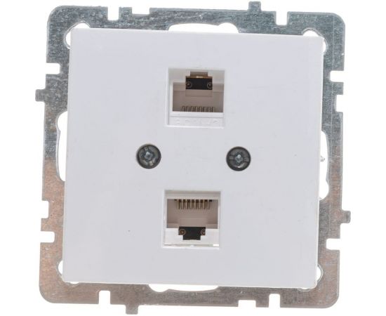 Компьютерная розетка Nilson 2-местн. СУ RJ45 CAT6 , TOURAN-ALEGRA-THOR, белый 24110446 – изображение 5