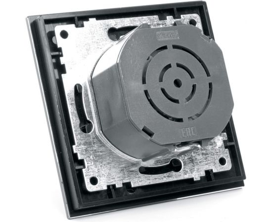 Диммирующий выключатель STEKKER 250В, 500W, серия Катрин, со стеклянной рамкой, черный 39508 – изображение 6