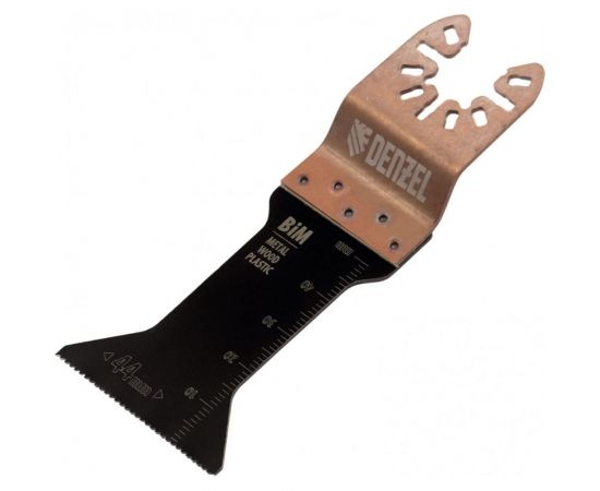 Насадка режущая по металлу и дереву для МФИ (44х1.4 мм; Т-образная; BiM; мелкий зуб) Denzel 782307 