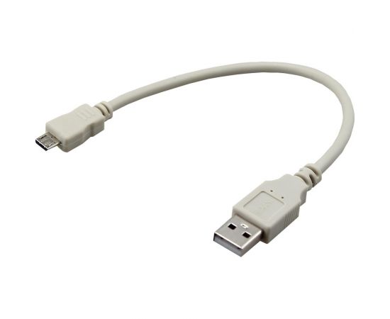Кабель USB - micro USB REXANT 0.2 метра, серый 18-1162 