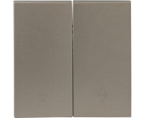 Лицевая панель 2-клавишного проходного выключателя EKF PROxima Валенсия 10А, кашемир ESV10-L-027-40 