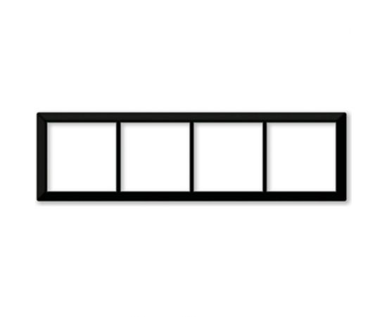 Четырехпостовая рамка CGSS горизонтальная/вертикальная, черная Практика PL-P104-BCM 