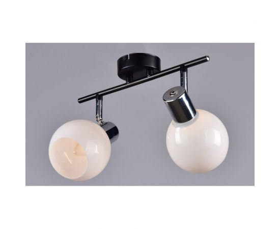 Потолочный светильник РОССВЕТ 2*60Вт*E14 РС21068 BK+CR/2C 