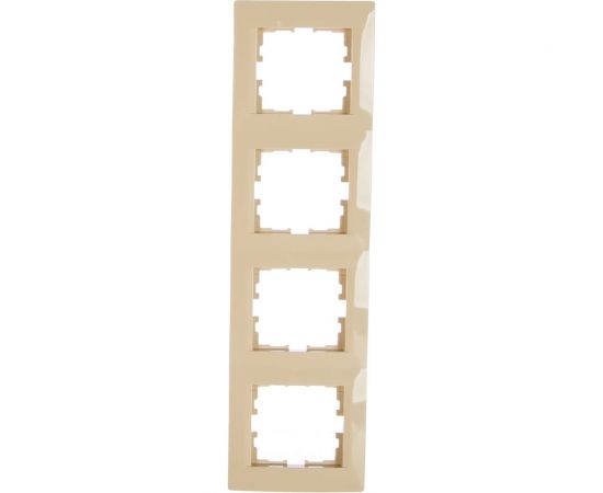 Четырехместная вертикальная рамка LEZARD KARINA б/ вст крем 707-0300-154 