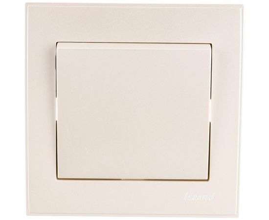 Выключатель Lezard RAIN жемчужно-белый металлик 703-3030-100 