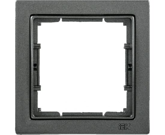 1-местная рамка IEK РУ-1-БА BOLERO Q1 квадратная, антрацит EMB12-K95-Q1 
