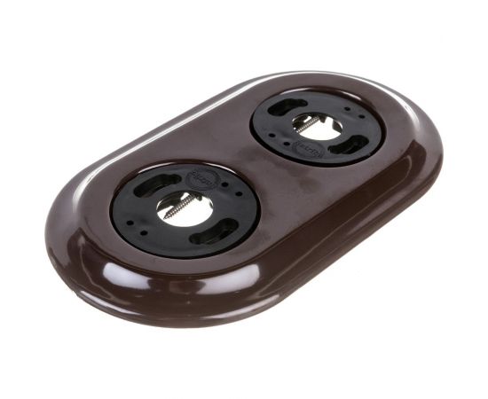 Рамка Retrika ретро, керамика, серия Colony, двойная, коричневый RC-02002 