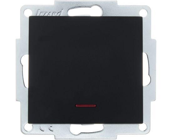 Выключатель Lezard VESNA с подсветкой чёрный бархат 742-4288-111 