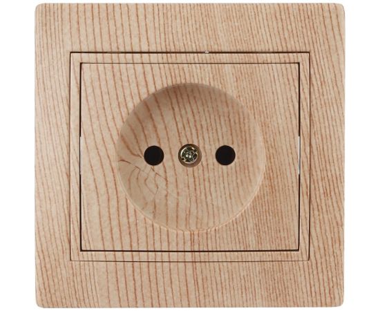 Розетка Intro 2P, 16А, 250В, IP20, СУ, Plano, сосна Б0030057 