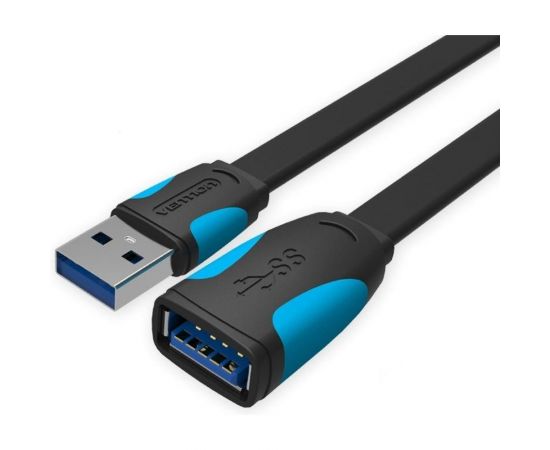 Кабель-удлинитель Vention USB 3.0 AM/AF - 1м плоский VAS-A13-B100 