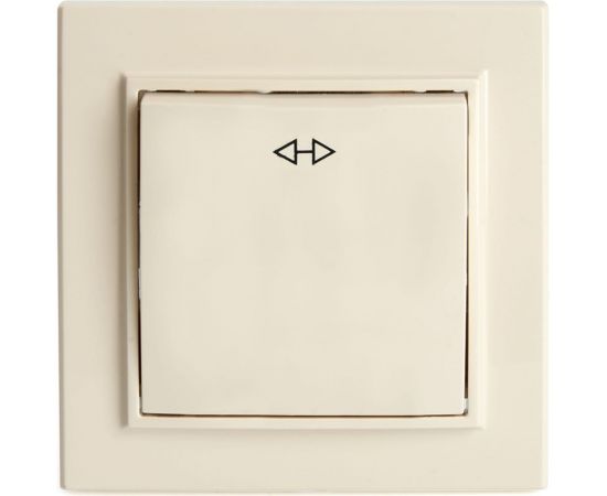 Перекрестный переключатель STEKKER 1-клавишный psw10-9009-02, 250в, 10а, серия эрна, слоновая кость, 39926 