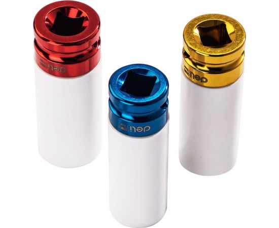 Набор ударных головок dl2003q 3 шт 17/19/21 мм, Cr-mo, пластиковый кейс DELI 104462 