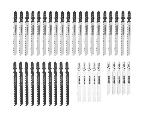 Набор пилок по дереву и металлу JSB40 40 шт для лобзика DEKO 063-4346 