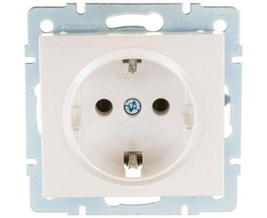 Розетка LEZARD RAIN с/ з керамика жемчужно-белый перламутр 703-3088-122 