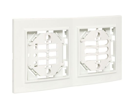 2-местная вертикальная рамка EKF Минск белая Basic ERM-G-312-10 
