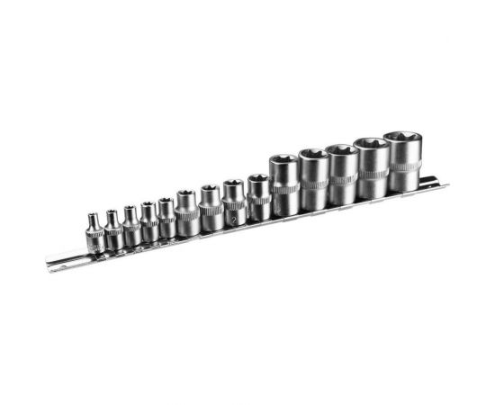 Набор универсальных головок DKSS14 (14 шт; 1/4""; 3/8"", 1/2""; 4-24 мм) DEKO 065-0328 