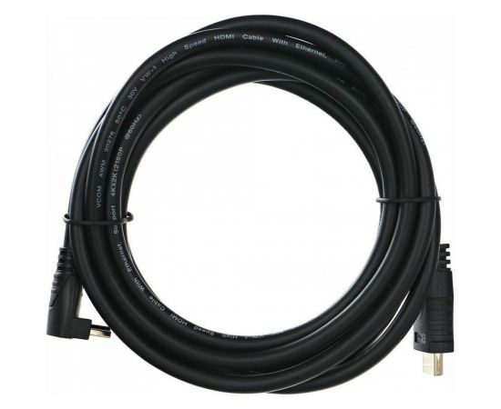 Кабель VCOM HDMI=HDMI-угловой коннектор 90 градусов 3м, 2.0V CG523-3M 